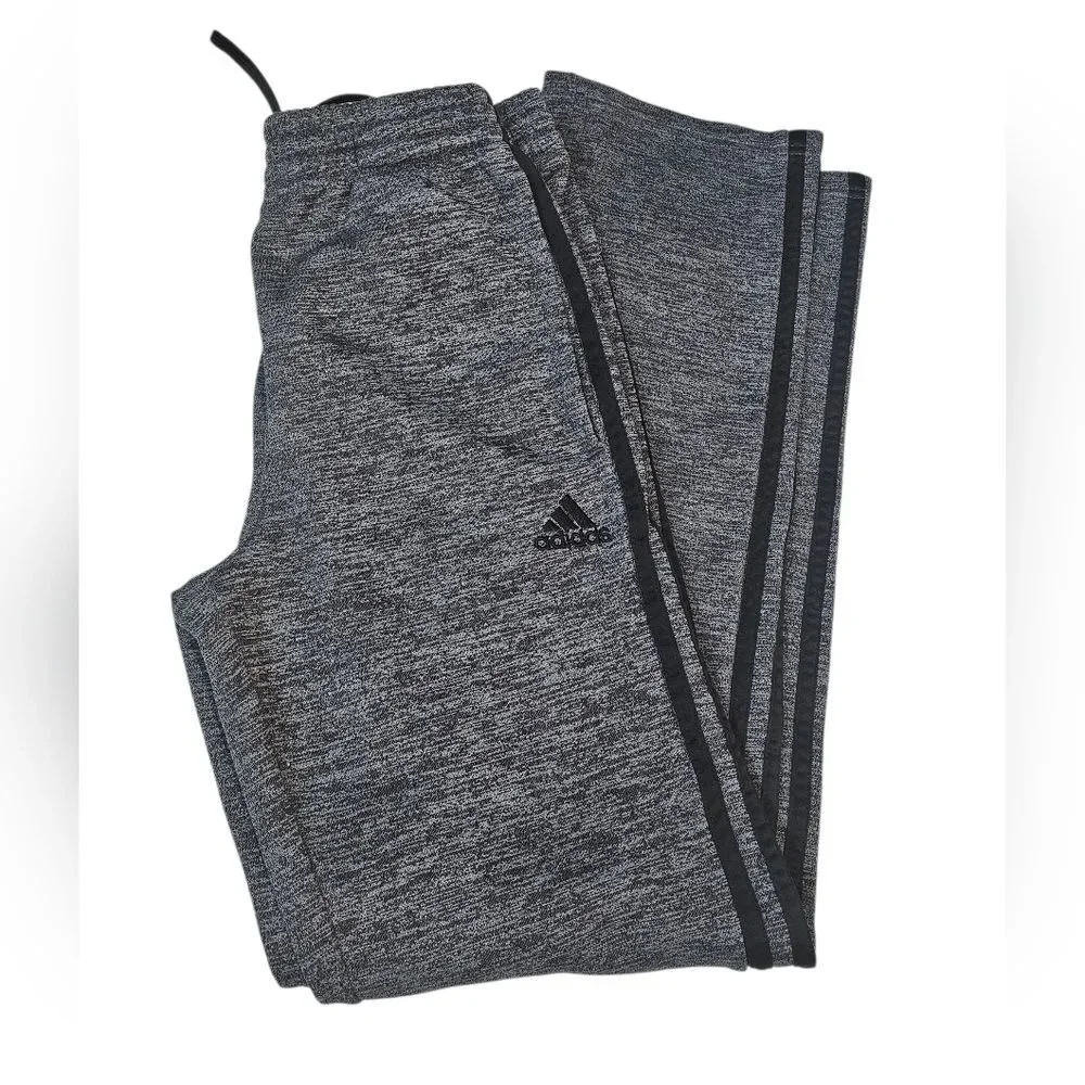 Kid's Adidas Heathered Gray Track Pants